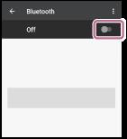 4 Raak [] aan. U krijgt het gesproken bericht "Bluetooth connected" (Bluetooth verbonden) te horen. Hint De bovenstaande procedure is een voorbeeld.