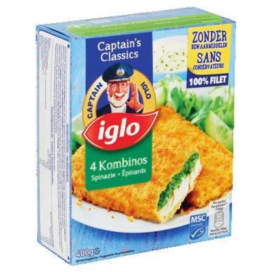 Gamma gepaneerde vis Iglo