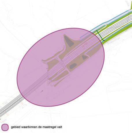 Maatregel 8 Inpassing aanlanding oost. Het fietspad over de brug wordt aangesloten op de bestaande fietspaden op de dijk.