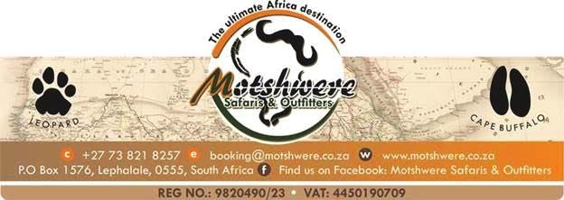 Bladsy 6 Motshwere Safaris.