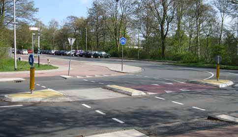 van groen beplanting Zicht op Koogsingel Oversteekplaats