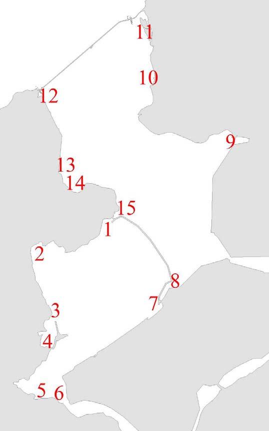 Tabel.: Bemonsterde locaties (met bijbehorende verwijzing naar Figuur.