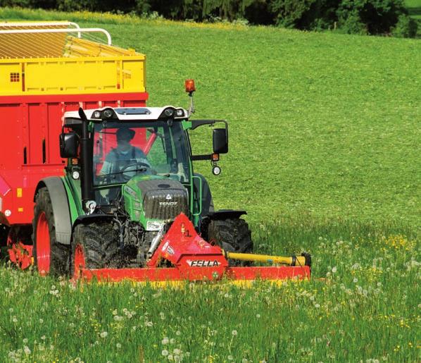 Maximale werkprestatie bij een optimaal brandstofverbruik Zeer brandstofbesparend Hoog rendement dankzij de Vario Stabiel, ook op hellingen Maximumsnelheid 40 km/u bij brandstofbesparende 1750