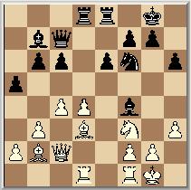 Dxe2, Dd4+ en het is duidelijk dat wit aan de verliezende hand is. 30. Txb5 Hier gaat dat stuk! En even later was het wit, die aan het langste eind trok.