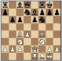 14. Pd5, Lg5 15. Thg1, Lxe3+ 16. fxe3, De4 17. Pf5! Arend Bongers moest verstek laten gaan, zijn plaats werd ingenomen door Gilles Donze.