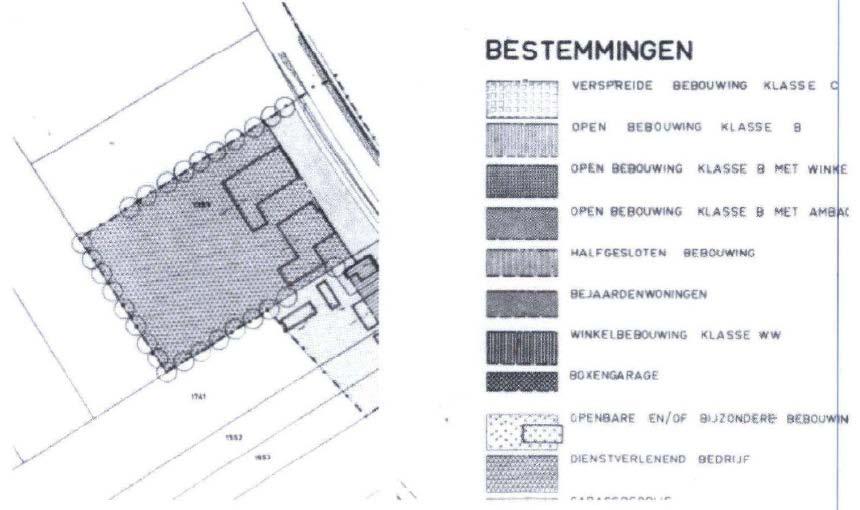 In het daarvóór geldende bestemmingsplan Haalderen 1971 was het perceel bestemd tot Dienstverlenend bedrijf. Op grond van de regels was detailhandel niet toegestaan.