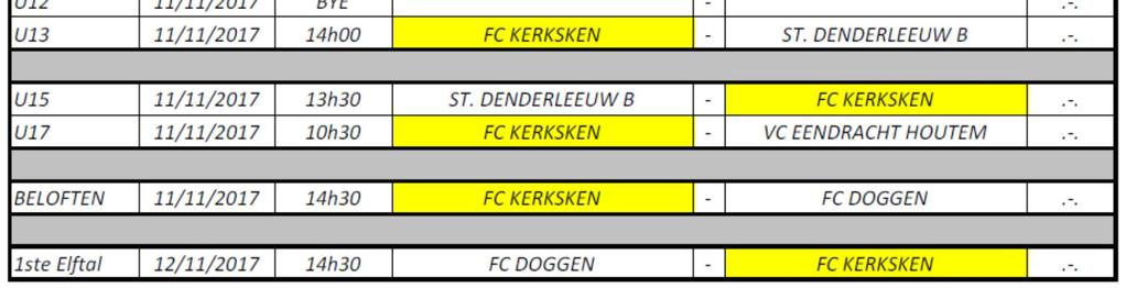 Administratie FC KERKSKEN SJC FC