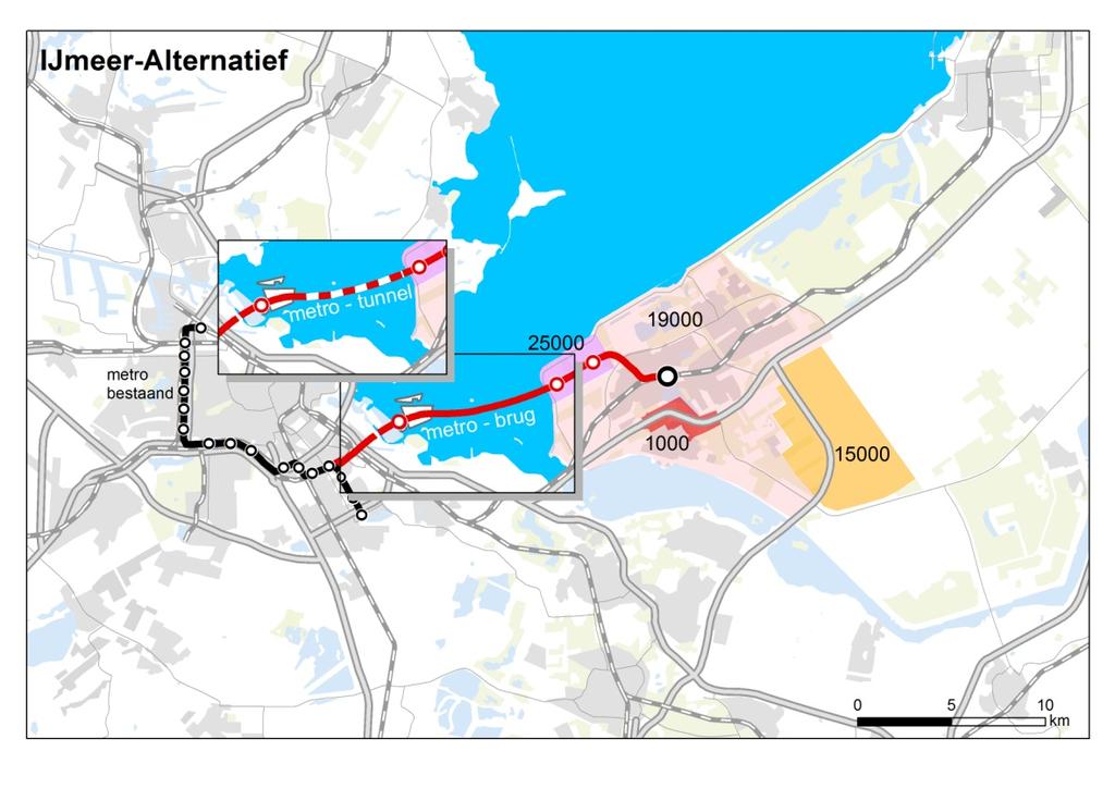 aanvullend op de verbindende functie van de bestaande Hollandse Brug corridor.