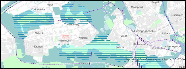 Typering KRW waterlichamen: Bossche Sloot (GOL-Oost) o Code: NL38_6P o Type M1a, gebufferde sloot o Toestand KRW lichaam in orde in 2027 mits het beleid inzake nutriënten en gewasbeschermingsmiddelen