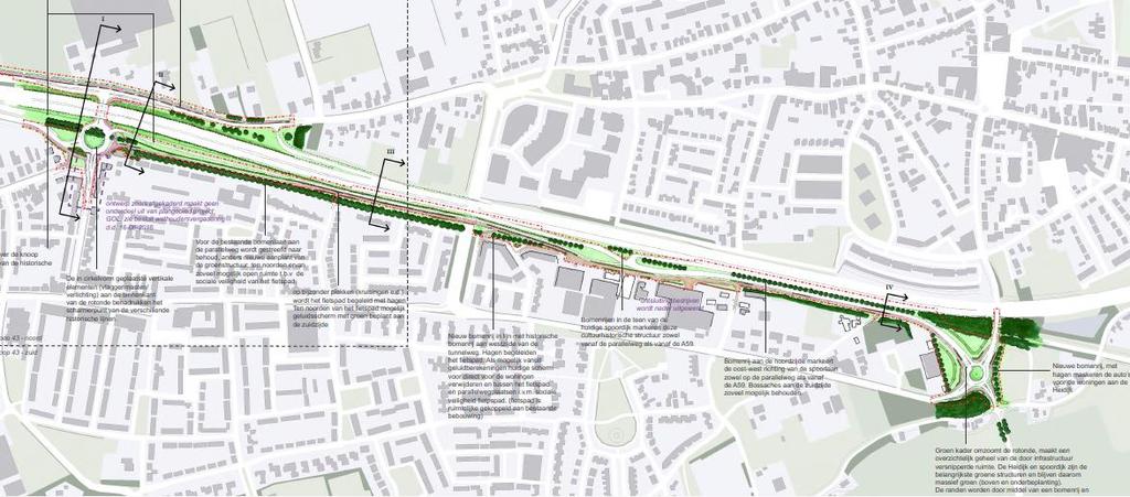 De aansluiting van knooppunt 45 wordt aangepast zodat een goede aansluiting wordt gerealiseerd met de aan te leggen Randweg Vlijmen.