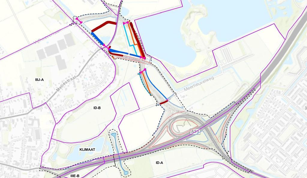 Peilgebied Peilgebied ID Het watersysteem wordt door het ontwerp op meerdere locaties doorsneden waardoor aanpassingen noodzakelijk zijn ten behoeve van de afvoer.