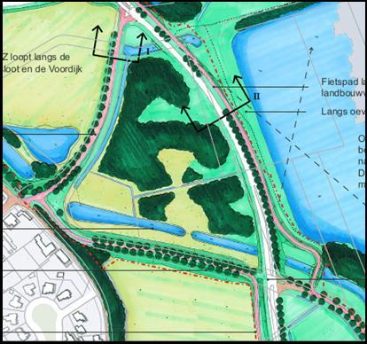 Herstel B-watergang Inpasbaar in omgeving Oude locatie stuw Nieuwe locatie stuw Figuur 4.