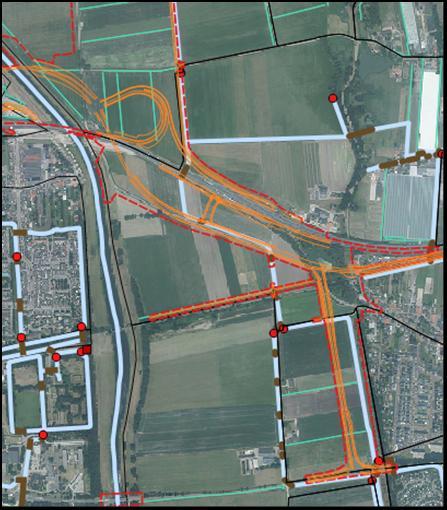 Peilgebied Peilgebied IIIHH Zowel in het westelijk als oostelijk gelegen gebied van het kanaal worden polderpeilen gehanteerd.