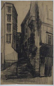 Ruelle en escalier à Rome *, 1934