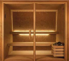 Saunas Sauna Lusa NIEUW IN 2017 Sauna exclusief vervaardigd in kurk, een combinatie van modern design en een groot kwaliteitscomfort.