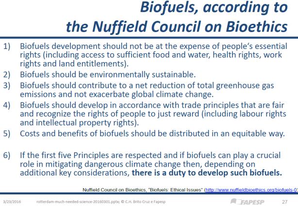 impose these principles to fossil fuels as