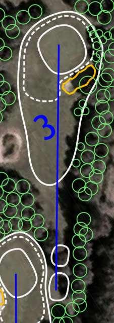 Cromstrijen hole 3 compact course : voorstel Renoveer de green bunker en maak hem iets grilliger qua vorm en iets beter zichtbaar Breid het korte