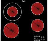 KOOKPLATEN AKT 8130 LX KERAMISCHE KOOKPLAAT 58 CM AKT 8090 LX KERAMISCHE KOOKPLAAT 58 CM AKM 9010 NE KERAMISCHE KOOKPLAAT 58 CM KOOKZONES 4 HiLight kookzones met booster Zone linksvoor: 1700 W, 18 cm