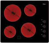 werkblad (BxD): 560 x 490 mm Afmetingen apparaat (BxD): 580 x 510 mm KOOKZONES 4 HiLight kookzones Zone linksvoor: 1700 W, 18 cm Ø Zone rechtsvoor: 1200 W, 14,5 cm Ø Zone rechtsachter: 1200 W, 14,5