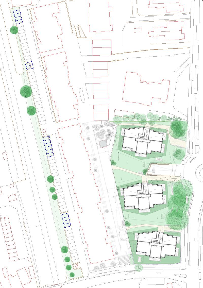 8 parkeerplaatsen kunnen mogelijk wel vooraf afspraken worden gemaakt met de huurder over dubbelgebruik. Ingeschat wordt dat dubbelgebruik ca.