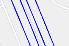 Onderstaande figuren tonen de verschillende situaties. De blauwe lijnen duiden daarbij een spoor aan dat zowel door reizigers- als door goederentreinen wordt bereden. Afbeelding 5.1.