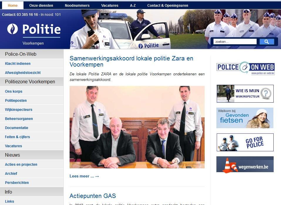 De politiezone verzorgt op regelmatige basis artikels die in de gemeentelijke informatiebladen werden opgenomen.