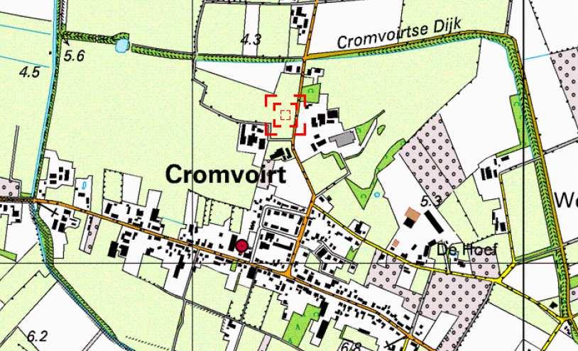 1. ANALYSE VAN DE HUIDIGE SITUATIE De planlocatie betreft de locatie Deutersestraat ongenummerd, ten noorden van de kern Cromvoirt, in