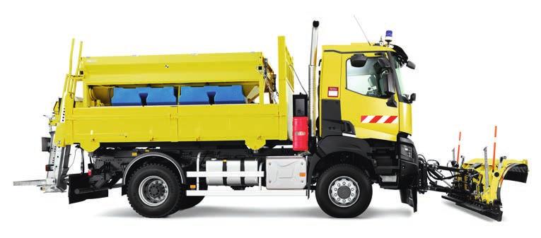 RENAULT TRUCKS_ 18 19 WEGENBEHEER EFFICIËNT SNEEUWRUIMEN RENAULT TRUCKS_ Sneeuwruimwerkzaamheden vragen om robuuste, veilige voertuigen met een sterke aandrijving.