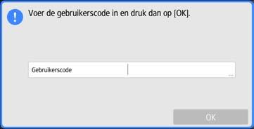 2. Snel aan de slag Inloggen op het apparaat Wanneer het verificatiescherm wordt weergegeven Als Basisverificatie, Windows-verificatie of LDAP-verificatie actief is, verschijnt het verificatiescherm