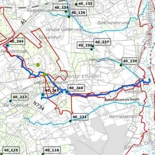 Snelstromende boloop op zand bron / bron /, lozing verontreinigende stoffen wasserij Springendal Kanalisatie Anti vermesting en verdroging Wasserij Springendal op riool aansluiten en anti verdroging