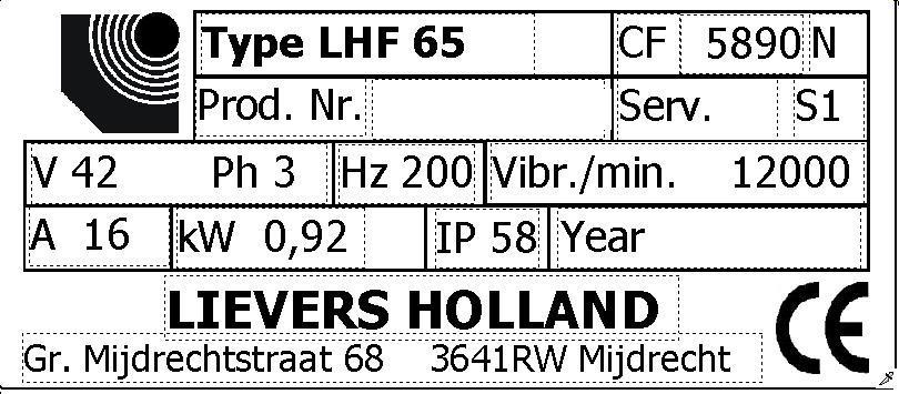 1. Voorwoord Deze handleiding is gemaakt om u te helpen bij het veilig gebruiken en onderhouden van de hoogfrequent betontrilnaald LHF & HS.