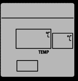 MODE: duidt aan in welke modus het systeem zich bevindt: ON (toestel staat aan ongeacht de omgevingstemperatuur) OFF (systeem is uitgeschakeld) THERMO (systeem werkt temperatuur gebonden) PROGRAM