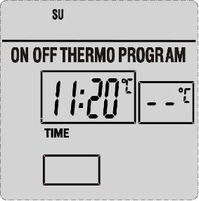 12 Aftelklok (COUNTDOWN TIMER) Het systeem beschikt over een ingebouwde COUNTDOWN timer functie die operationeel is in modi ON en THERMO.