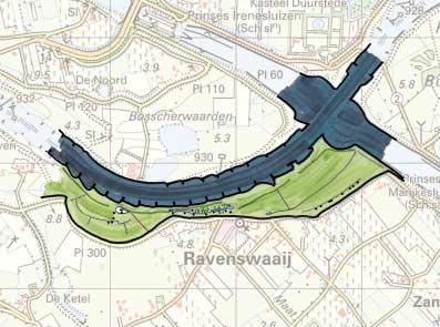 Rijswijcksche waard R35-1 De Rijswijcksche waard ligt aan de linkeroever van de Neder-Rijn net na de kruising van het Amsterdam-Rijn Kanaal met de Neder-Rijn.
