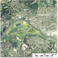 Knelpunten 481 Verwijdering hoogwatervrij terrein Arnhem Dit knelpunt omvat het terrein tussen de groene rivier en het zomerbed bij Arnhem.