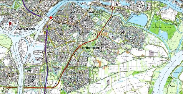 2. Gegevens onderzoeksgebied en vooronderzoek 2.1 Plangebied, onderzoeksgebied en huidig grondgebruik Het plangebied bevindt zich in de gemeente Dordrecht.
