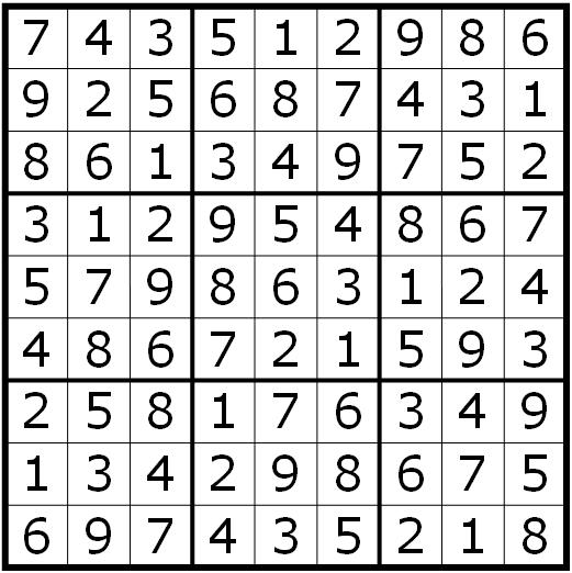 Sudoku Non XV