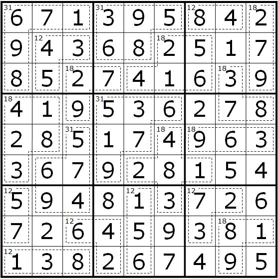 Vierkant #099 Sudoku -