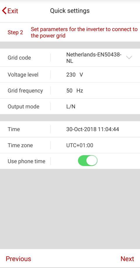 Stap 7: De app verzoekt nu dat uw telefoon overgaat naar het zelfde network waar u de omvormer mee heeft verbonden.