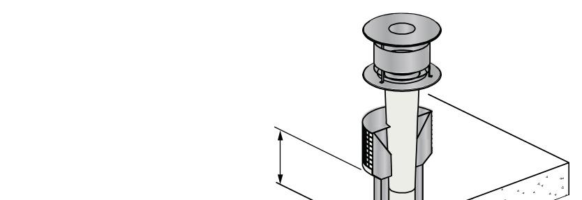 5.7.8 Dakuitmonding CLV-systeem Toestelcategorie : C43 BELANGRIJK Geldt alleen voor toestelcategorie C43 Een dakuitmonding door een Combinatie Luchttoevoer- Verbrandingsgasafvoersysteem (CLV-systeem)