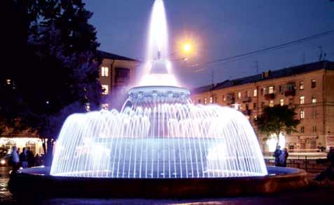 Water vormgeven Sprayringen Een geweldige, imposante fontein, of een