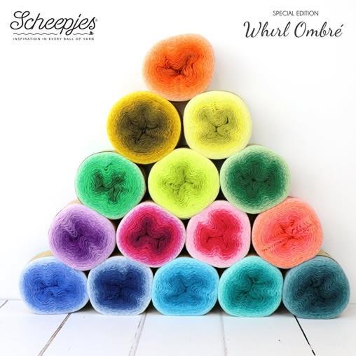 Nieuwe whirl Om de komst van de herfst te vieren, presenteert Scheepjes Special Edition Whirl Ombré. Het zijn 15 prachtige kleuren met elk een zeer subtiel kleurverloop.