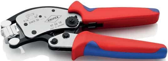 NIEUWE PRODUKTEN 2018 KNIPEX Twistor16 97 > De krimptang stelt zich