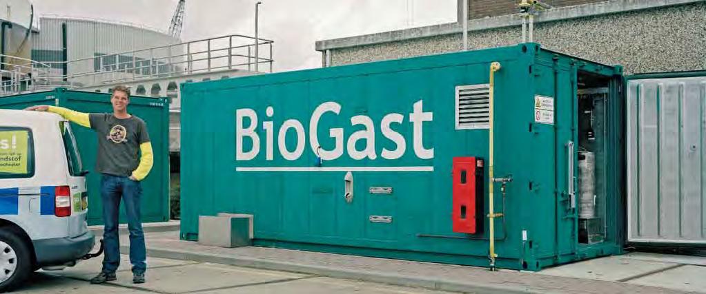 48 Waterschapspeil 2009 - Vergelijkigsrapport 49 Fred Duieveld: Biogas is eigelijk de ultieme vorm va duurzaam recycle. Biogas uit rioolslib omzette aar groe aardgas.