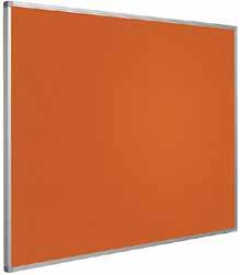 PRIKBORDEN BULLETIN Prikbord Bulletin heeft een prikoppervlak van kurklinoleum. Standaard in de kleuren grijs, blauw, zwart, rood of oranje.