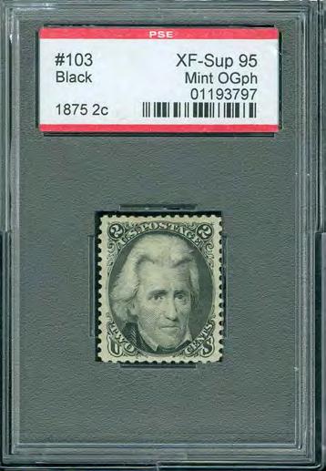 595 596 595 103 - mlh 2c black 1875, 1875 re-issue