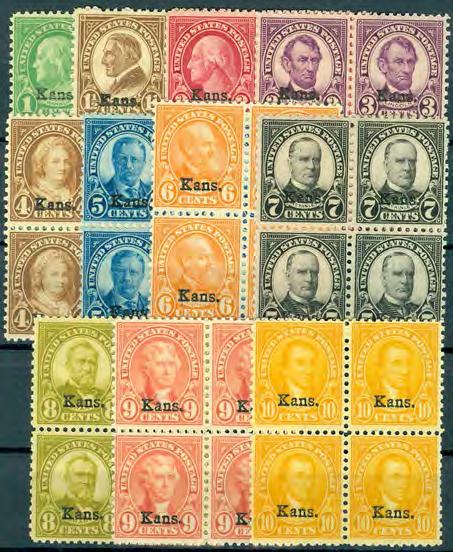 stamps mnh but margins hinged (and fine/very fine), stamps very fine, catw.