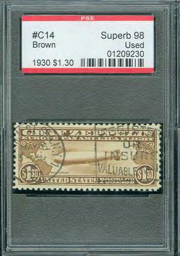 PSE 2013 VF 80 (genuine used), catw. $ 165 20 655 654 656 654 Air Post C14 - mnh $1.