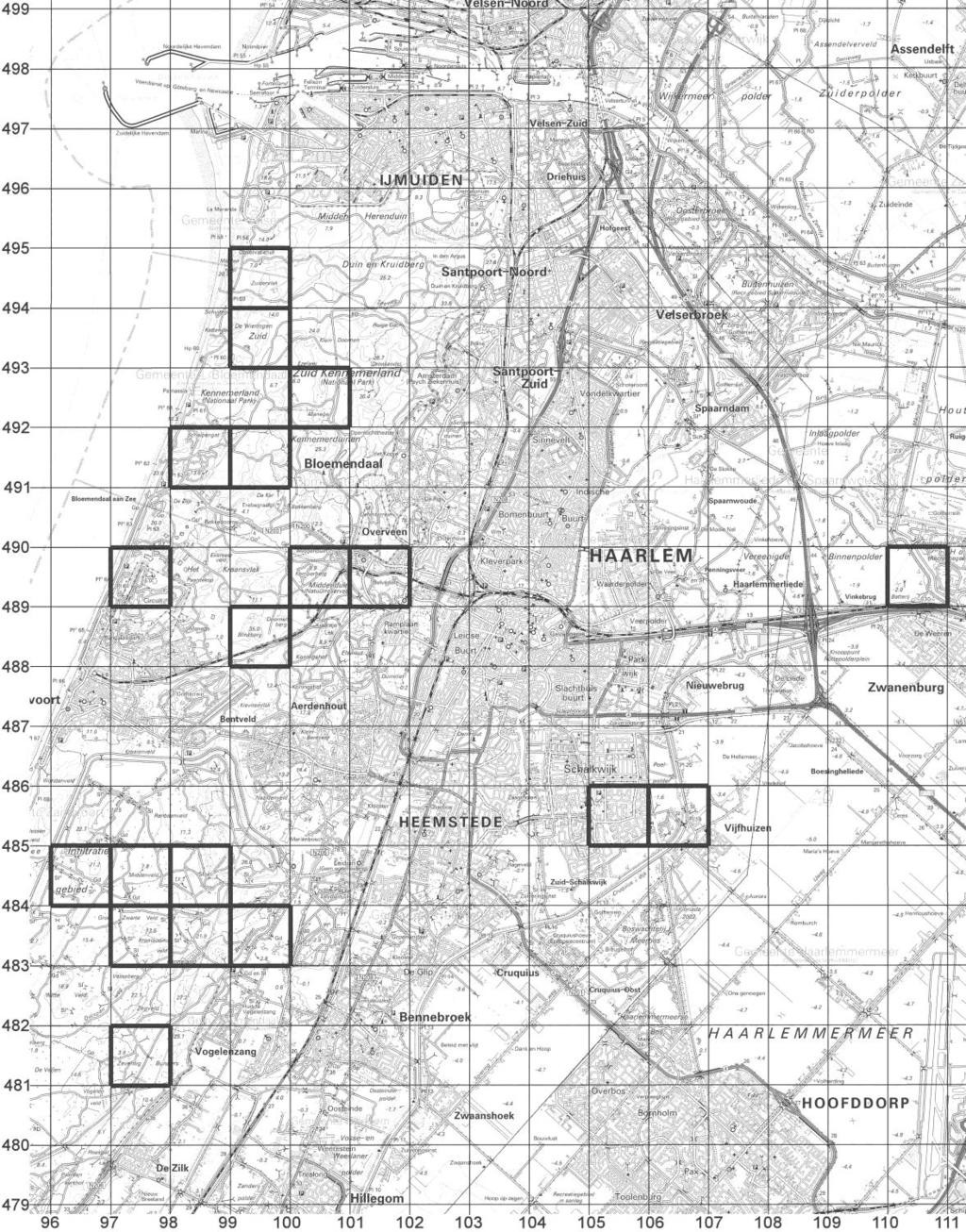 BIJLAGE 4 Kaart van Zuid-Kennemerland met daarin aangegeven de