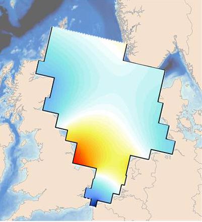 Uit de presentatie van dr.ir. P.C. Roos (Universiteit Twente) over een geïdealiseerd model van getijdynamiek in de Noordzee.